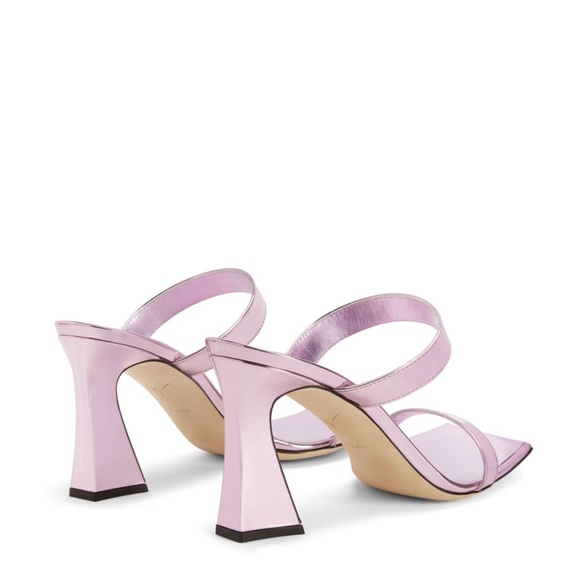 Giuseppe Zanotti Flaminia Metallic Pink Sandals Mules Size 41 - Picture 2 of 10